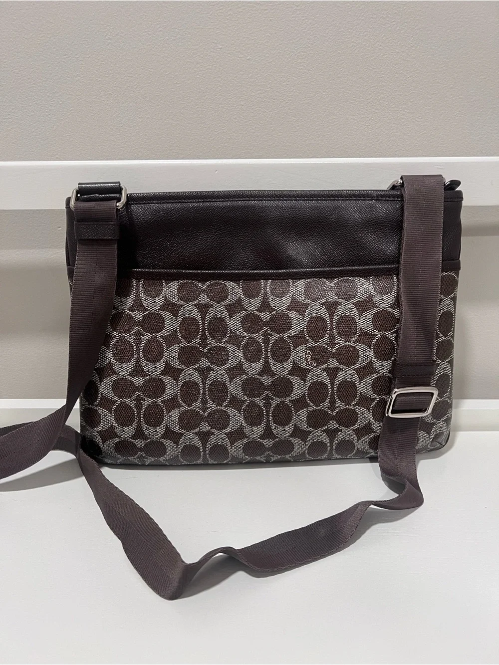 Coach Spencer Signature Crossbody in Brown